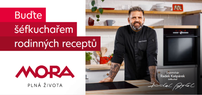 Radek Kašpárek tváří značky MORA, foto: MORA.png Radek Kašpárek tváří značky MORA, foto: MORA