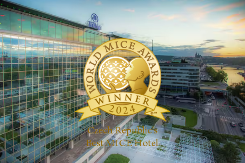 Hilton Prague byl jmenován jako Nejlepší MICE hotel v České republice pro rok 2024 v rámci udílení cen World MICE Travel Awards, foto Hilton Prague.png Hilton Prague byl jmenován jako Nejlepší MICE hotel v České republice pro rok 2024 v rámci udílení cen World MICE Travel Awards, foto Hilton Prague